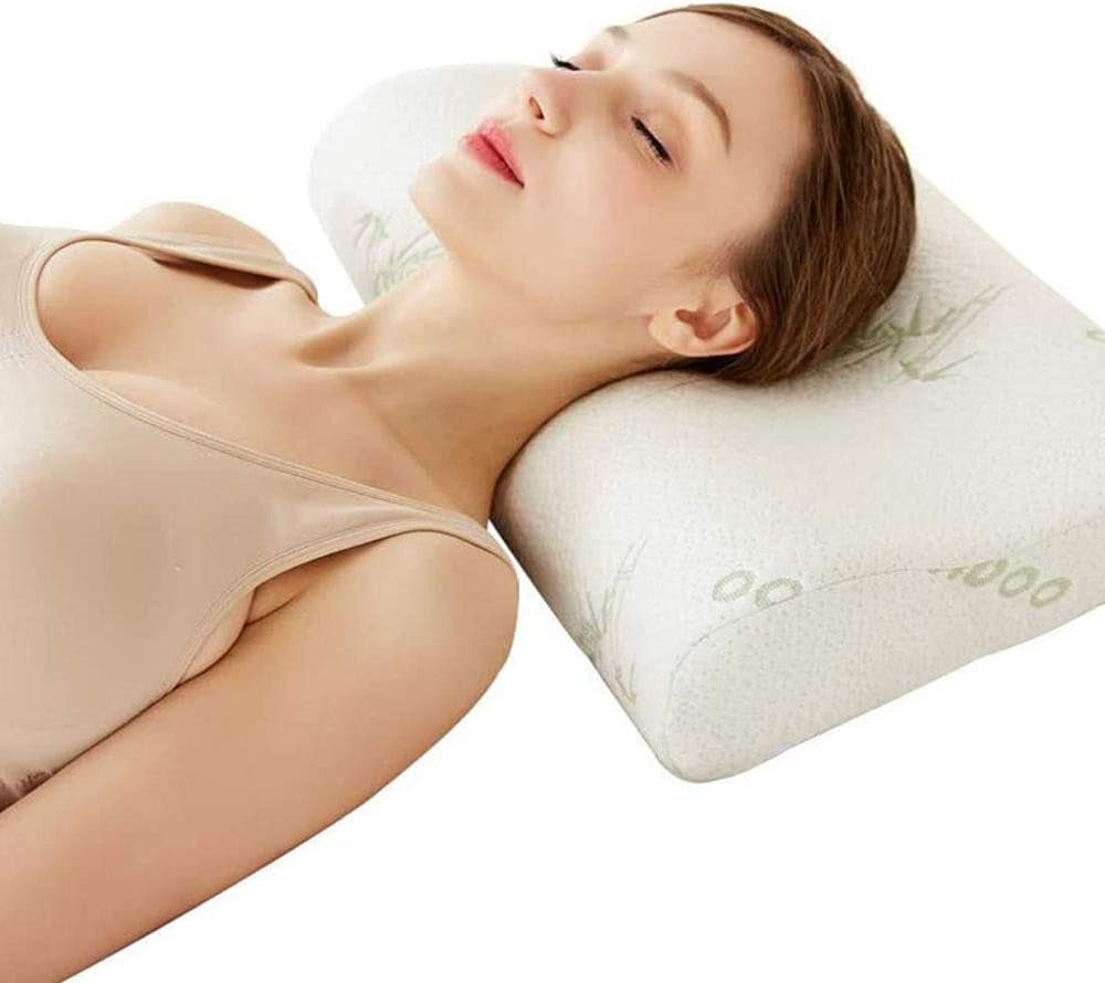 Memory Foam Neck Pillow - Contour Care Pillow Sleeper Orthopedic, anti Snore to Prime Soft Supportive Comfortable Washable Sleep Pillow 50×30Cm