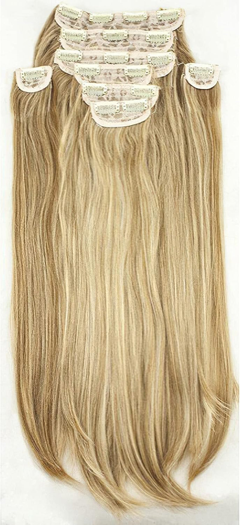 Clip in Thick Straight Hair Extension - 8 Weft Clip in Heat Resistant Hair Extension - Length: 20″ Inches - 300 Gram, 8 Pieces Long Straight Hair Extension Completely Natural (Black Cherry)