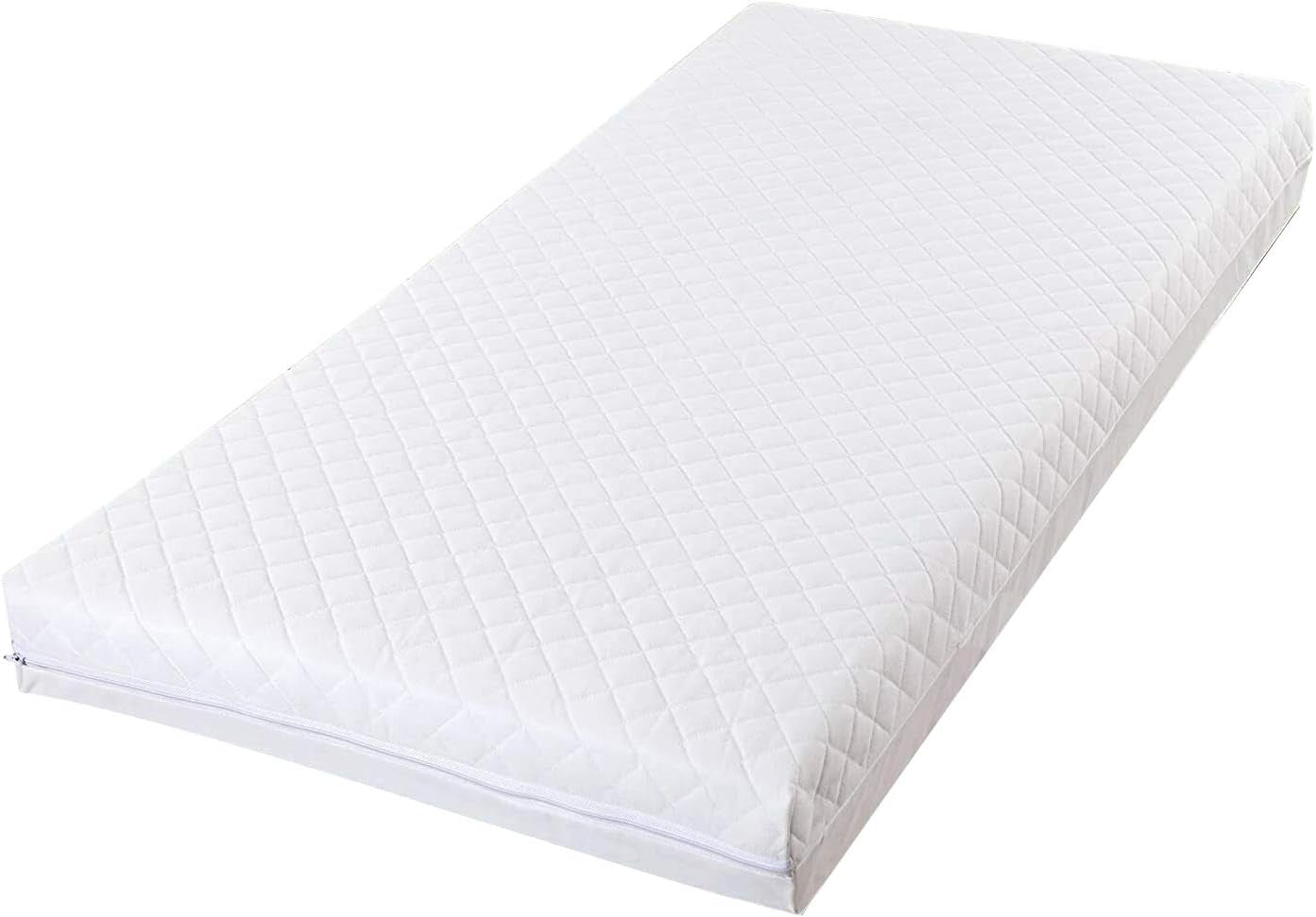 New Baby Travel Cot Foam/Mattress – Quilted Breathable | anti Allergenic | Waterproof Cover for Toddler Pram, Swing, Cradle, Crib or Bassinet - Fits Most Graco/M&P Toddler Cots (95 X 65 X 13 Cm)