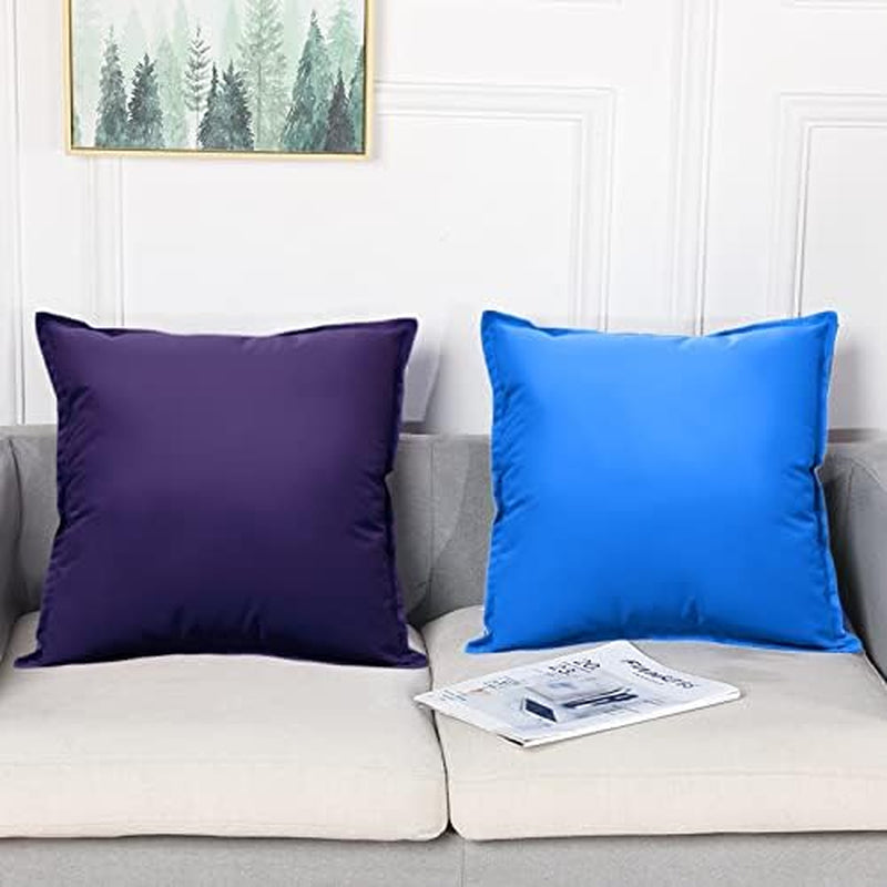 Waterproof Indoor Outdoor Garden Cushion Filled Covers for outside Bench Sofa Chair Furniture - Breathable Fabric - Washable Cover – Multi Purpose - Garden Couch Sofa (Beige, 60Cm X 60Cm - 23