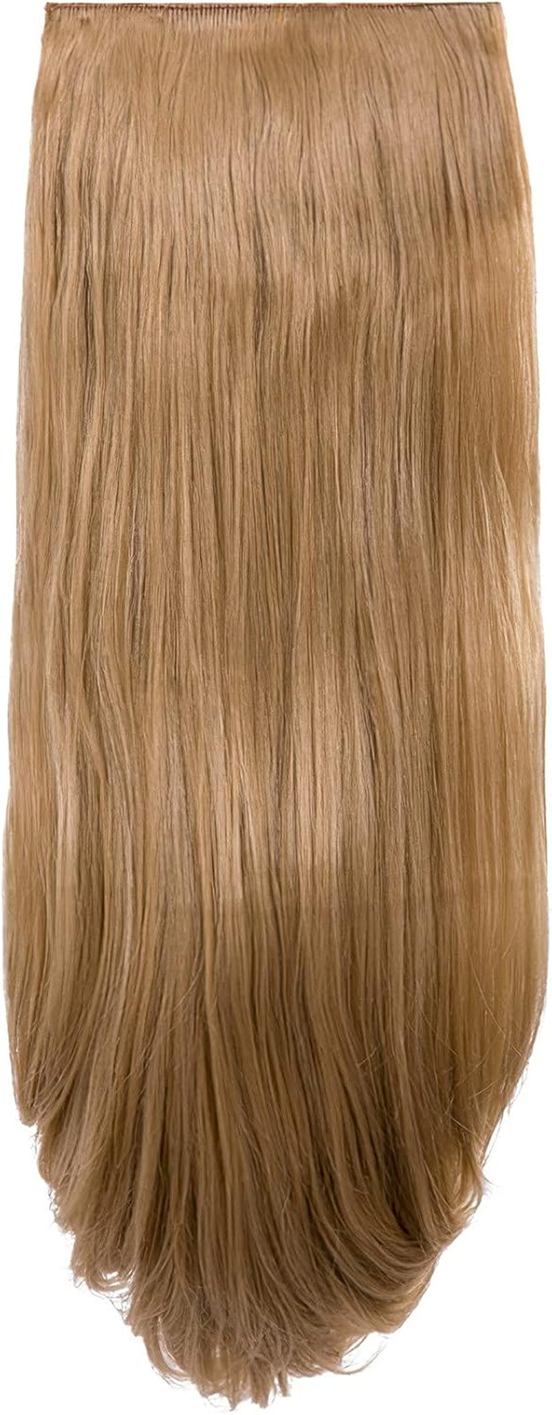 Clip in Thick Straight Hair Extension - 8 Weft Clip in Heat Resistant Hair Extension - Length: 20″ Inches - 300 Gram, 8 Pieces Long Straight Hair Extension Completely Natural (Black Cherry)