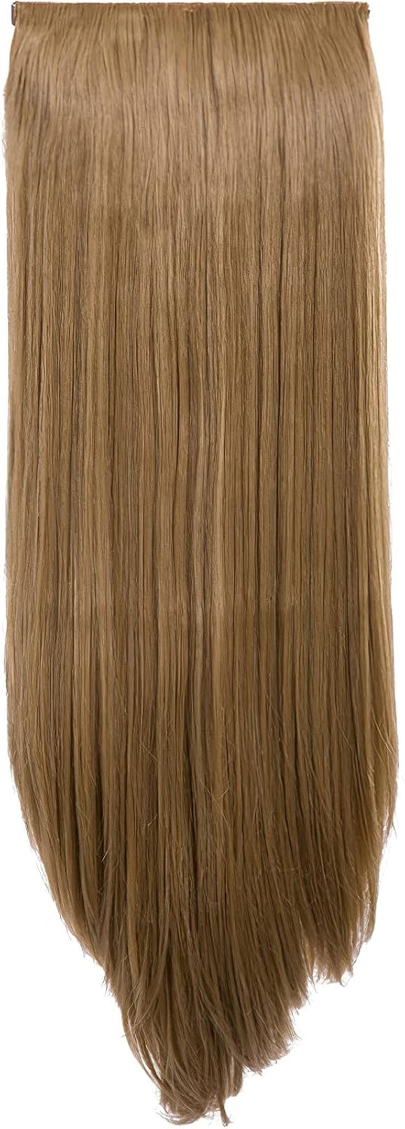 Clip in Thick Straight Hair Extension - 8 Weft Clip in Heat Resistant Hair Extension - Length: 20″ Inches - 300 Gram, 8 Pieces Long Straight Hair Extension Completely Natural (Black Cherry)
