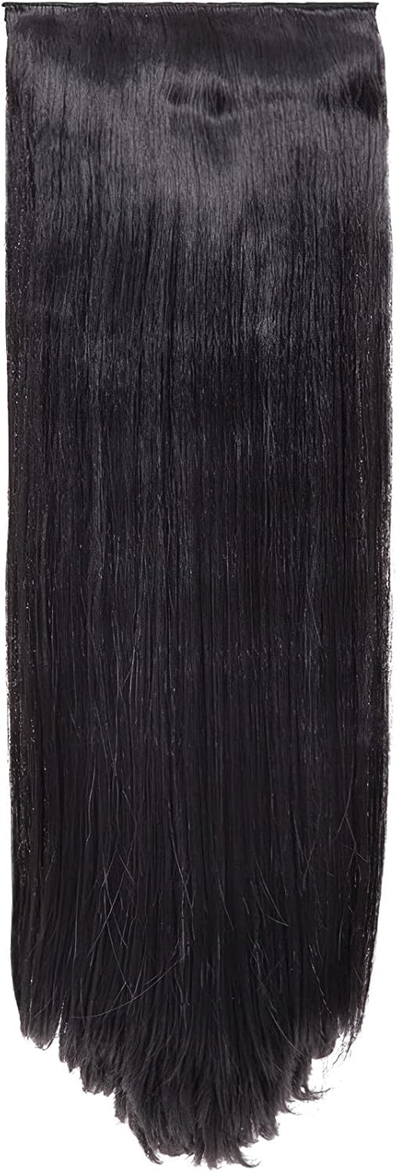 Clip in Thick Straight Hair Extension - 8 Weft Clip in Heat Resistant Hair Extension - Length: 20″ Inches - 300 Gram, 8 Pieces Long Straight Hair Extension Completely Natural (Black Cherry)