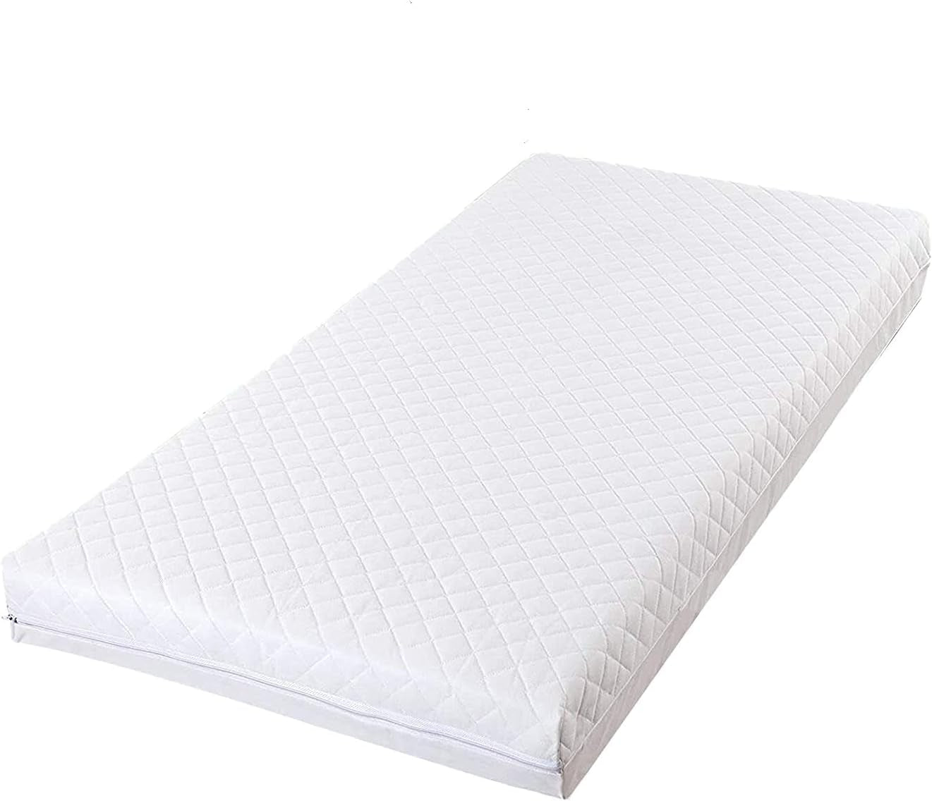 New Baby Travel Cot Foam/Mattress – Quilted Breathable | anti Allergenic | Waterproof Cover for Toddler Pram, Swing, Cradle, Crib or Bassinet - Fits Most Graco/M&P Toddler Cots (95 X 65 X 13 Cm)