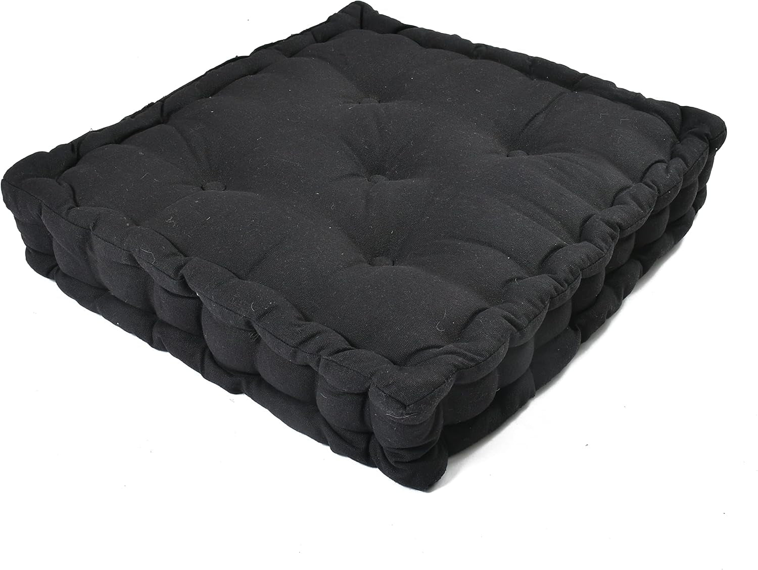 Booster Cushion - Seat Cushion - Pain Relief Cushion for Elderly -Armchair Garden -Seat Cushion for Office Chair - Car Seat Cushion- Desk Chair Booster Seat Pad (45X45X10Cm) (Black)