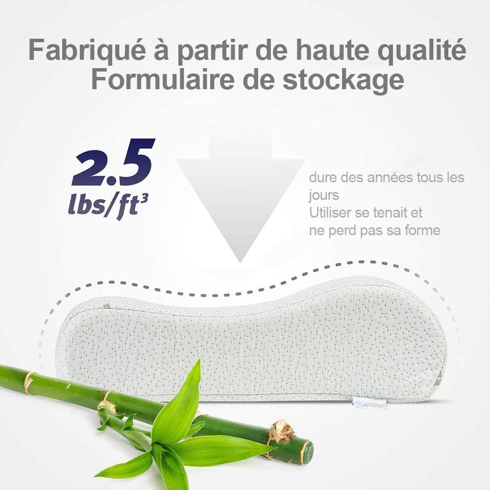 Memory Foam Neck Pillow - Contour Care Pillow Sleeper Orthopedic, anti Snore to Prime Soft Supportive Comfortable Washable Sleep Pillow 50×30Cm