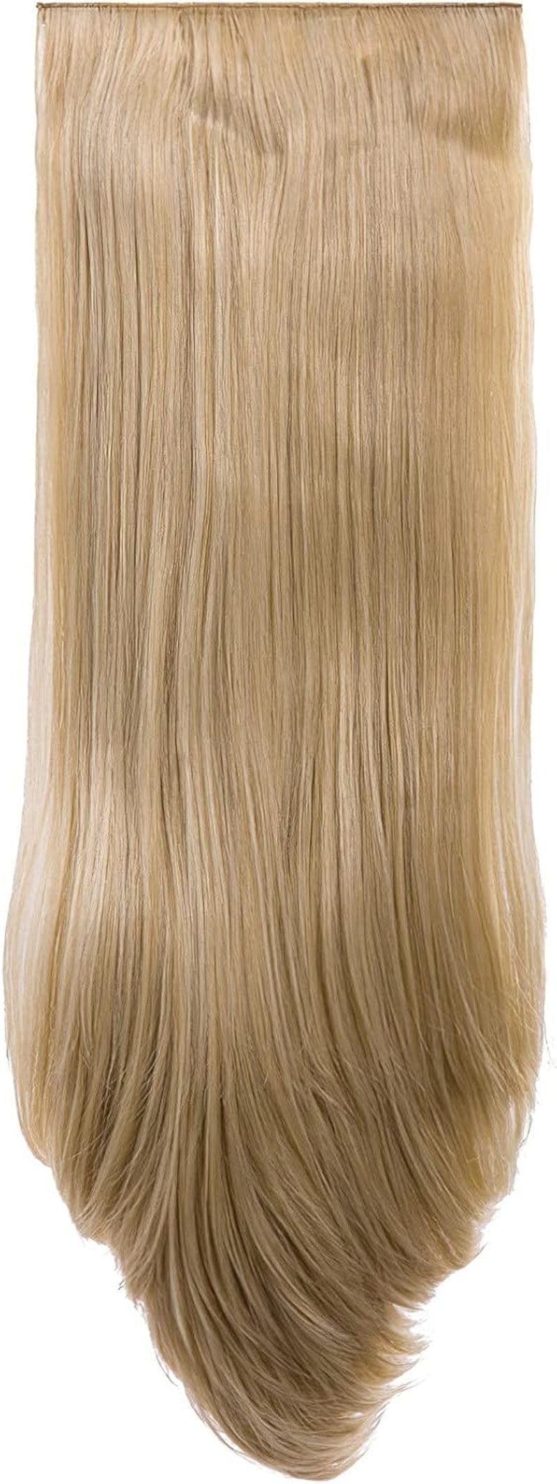 Clip in Thick Straight Hair Extension - 8 Weft Clip in Heat Resistant Hair Extension - Length: 20″ Inches - 300 Gram, 8 Pieces Long Straight Hair Extension Completely Natural (Black Cherry)