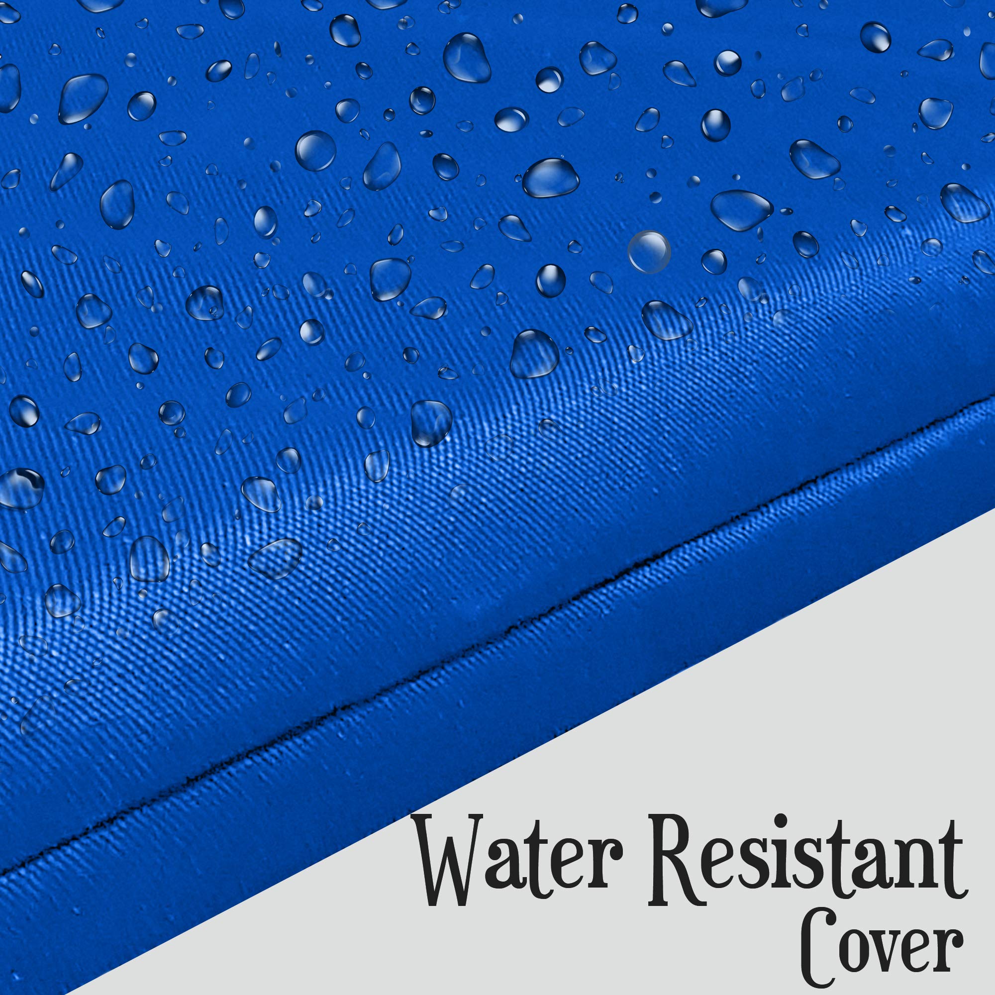 Strong, Sturdy and Waterproof Dog Bed, Premium High Density Foam, Durable Cool Washable Cover, Cushion Mattress for Dogs, Cats, Other Small and Big Pets, Great for Dogs Cats (Medium, Blue)