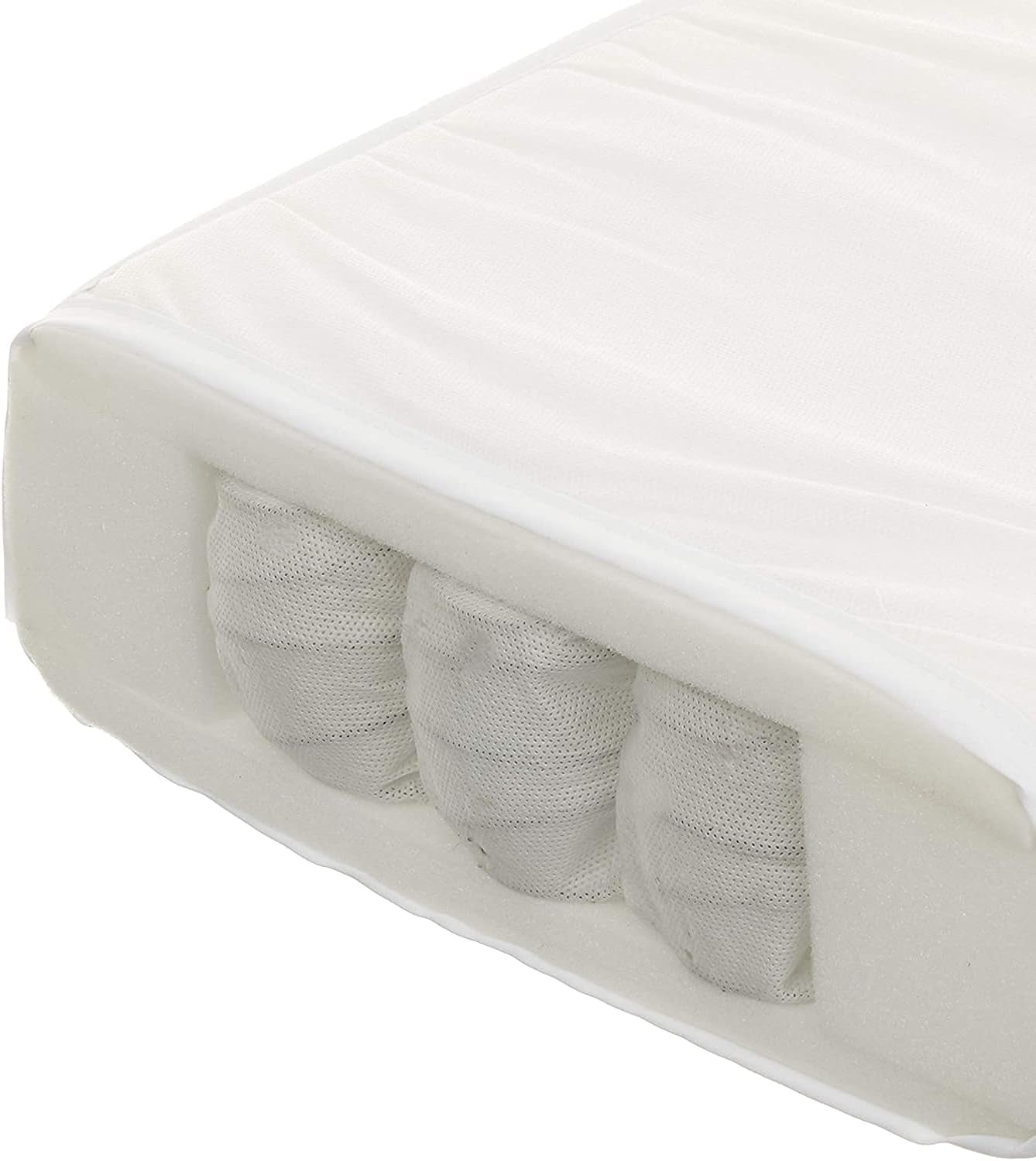 Superior Pocket Spring Cot Bed Mattress - Junior Bed Pocket Sprung Mattress THICK British Made with High Grade Density Foam (140X70X10 Cm)