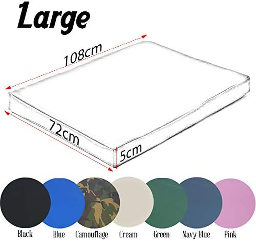 Home Essentials Inc Waterproof Dog Beds, Durable Cool Washable Cover Orthopaedic Foam Mat, Cushion Mattress for Dogs, Cats, Other Small and Big Pets, Great for Dogs Cats in Hot Summer (Large, Black)