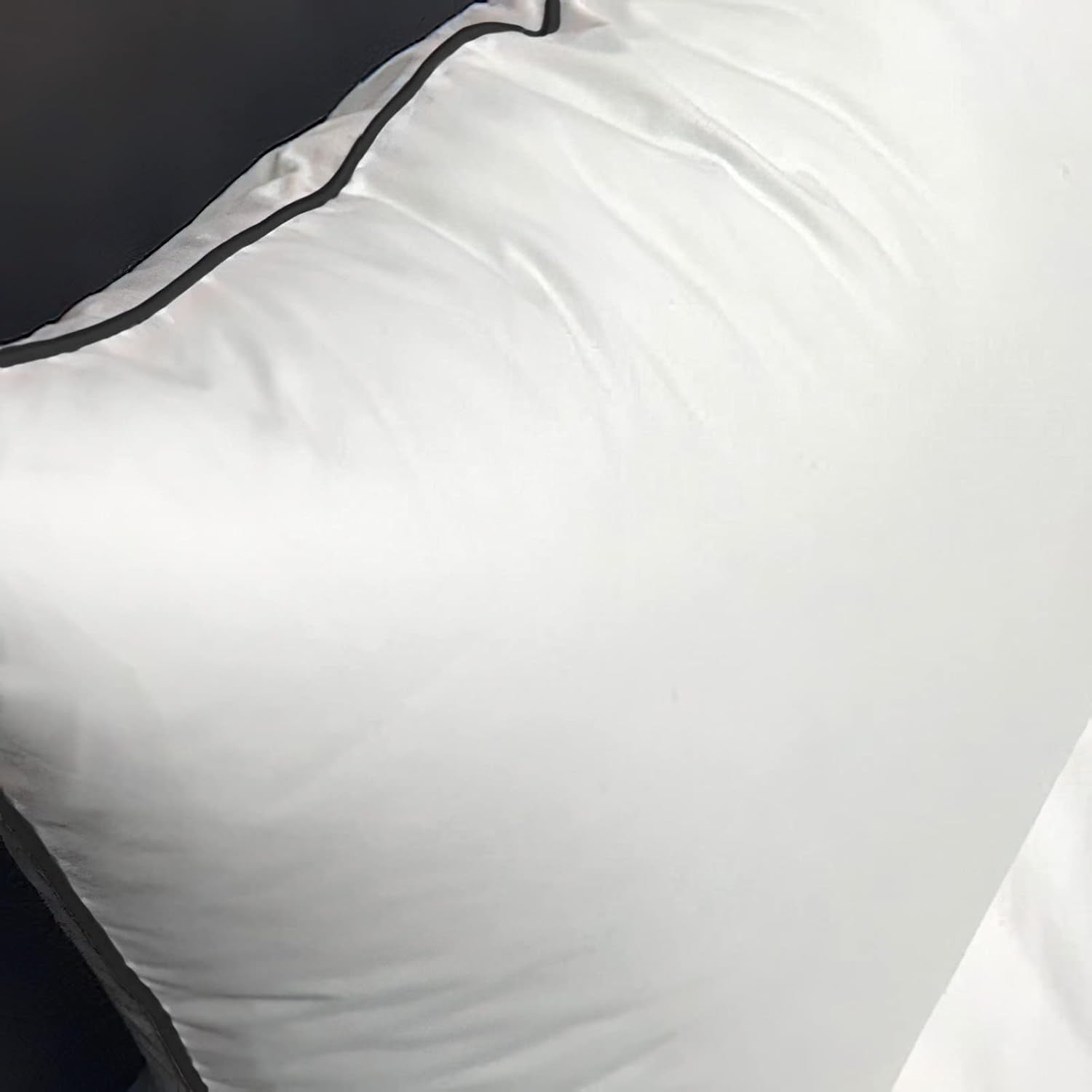 Duck Feather & down Cushion Pad Inner Insert, Fillers, Cushions Super Soft White 100% Cotton down Proof Cover, Best White Cushion Inserts, Cotton Shell (24 X 24 in (60X60Cm))