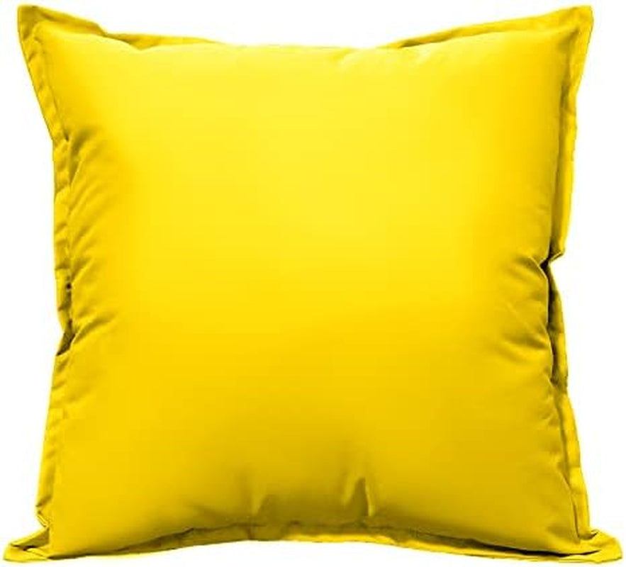 Waterproof Indoor Outdoor Garden Cushion Filled Covers for outside Bench Sofa Chair Furniture - Breathable Fabric - Washable Cover – Multi Purpose - Garden Couch Sofa (Beige, 60Cm X 60Cm - 23