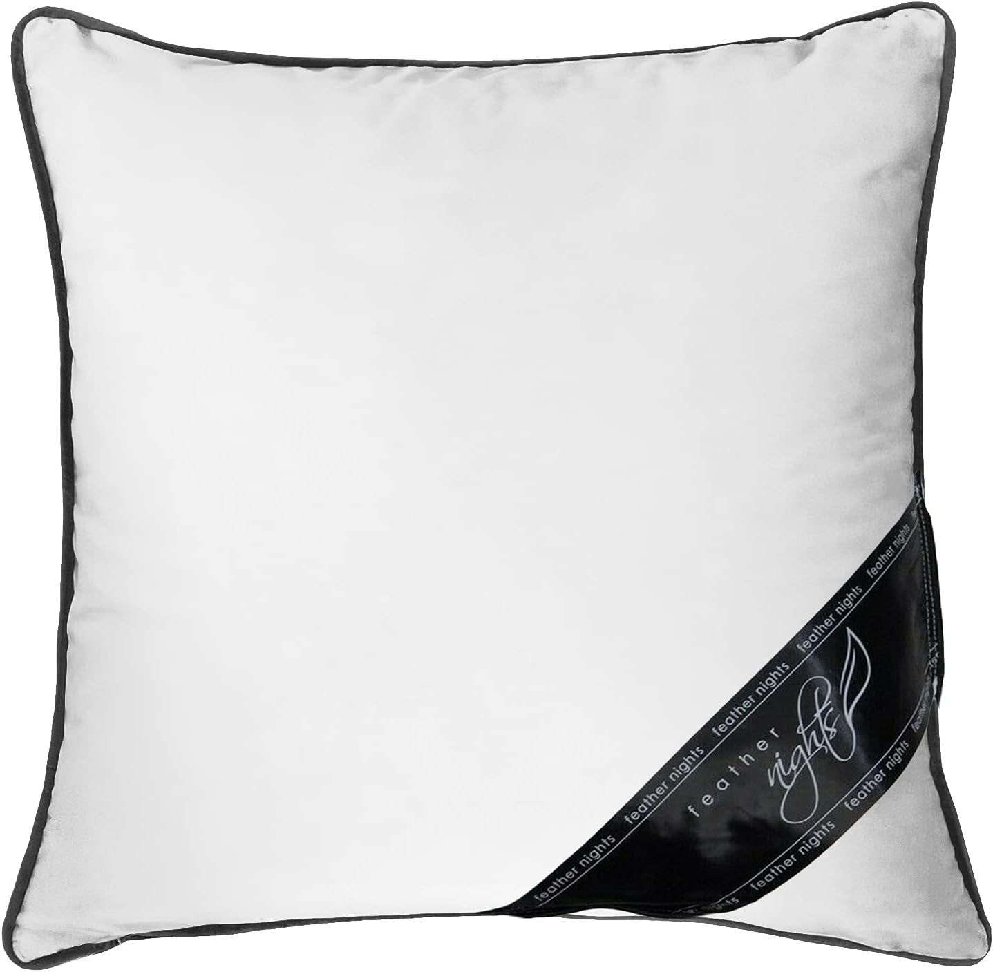Duck Feather & down Cushion Pad Inner Insert, Fillers, Cushions Super Soft White 100% Cotton down Proof Cover, Best White Cushion Inserts, Cotton Shell (24 X 24 in (60X60Cm))