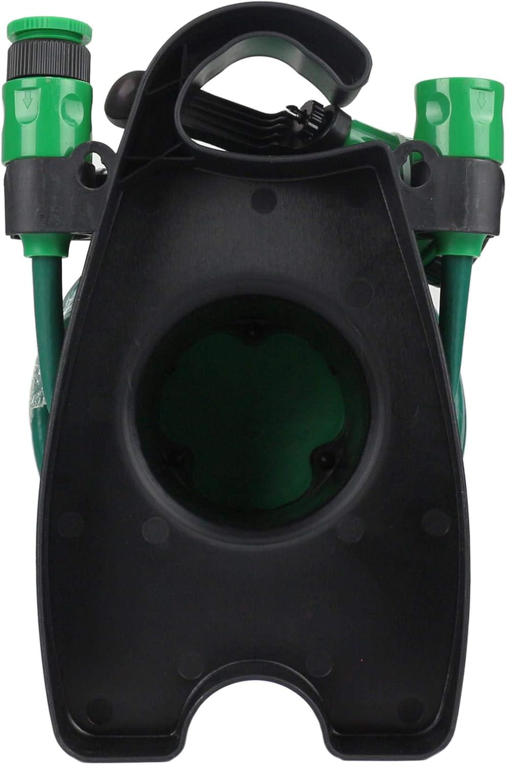 Trading Innovation 10 Meter Hose Pipe Set Mini Garden | Heavy Duty Flexible & Leak Proof | Watering Tangle Free Hose Pipe Reel Spray HQ Patio Set High Pressure Water Hose Spray (Green)