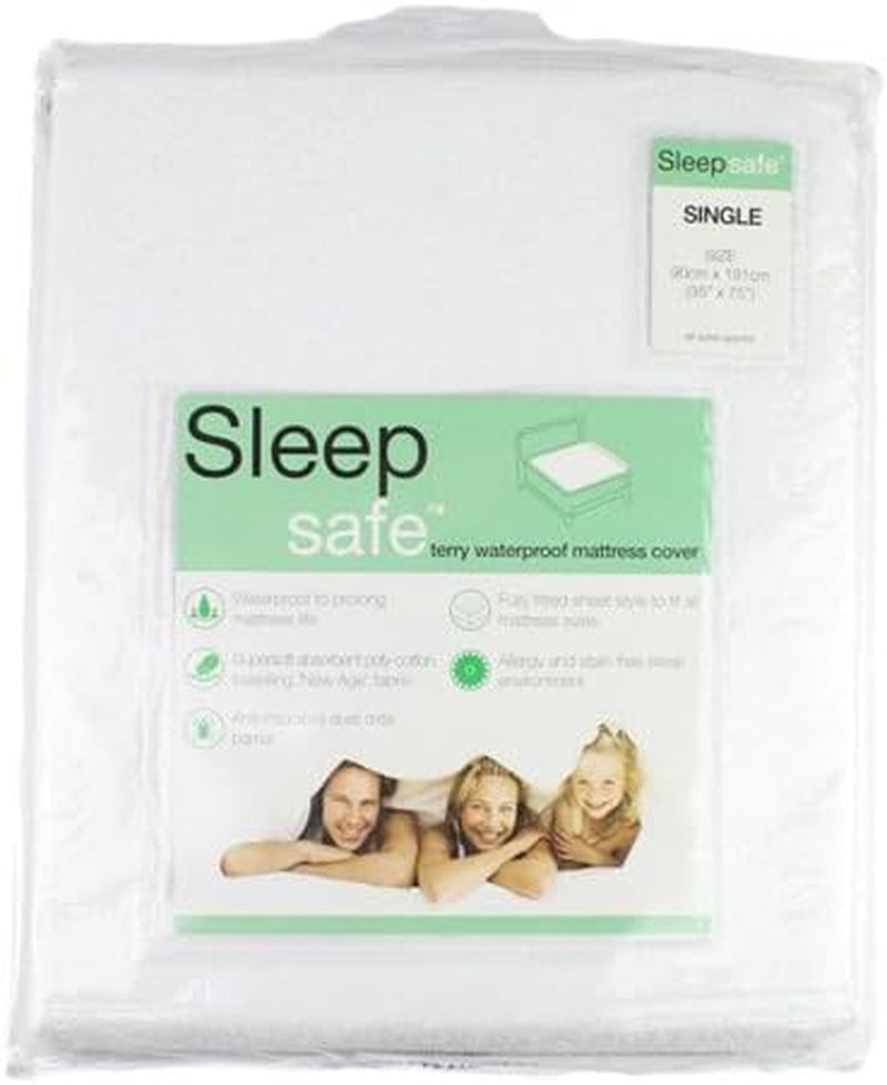 Terry Finish Waterproof Mattress Protector - Double Bed