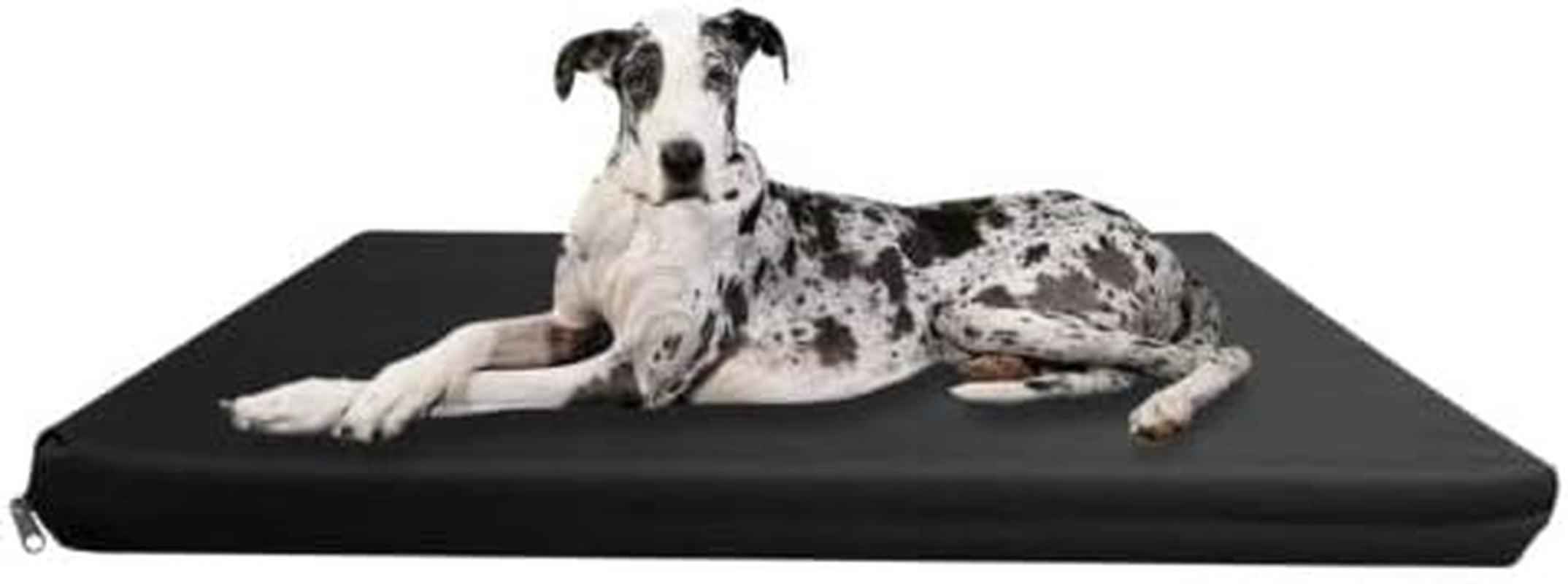 Waterproof Dog Cage Mat FR Approved Heavy Duty Mattress Outdoor Crate Bed Pad (Large (108X72X5Cm), Black)