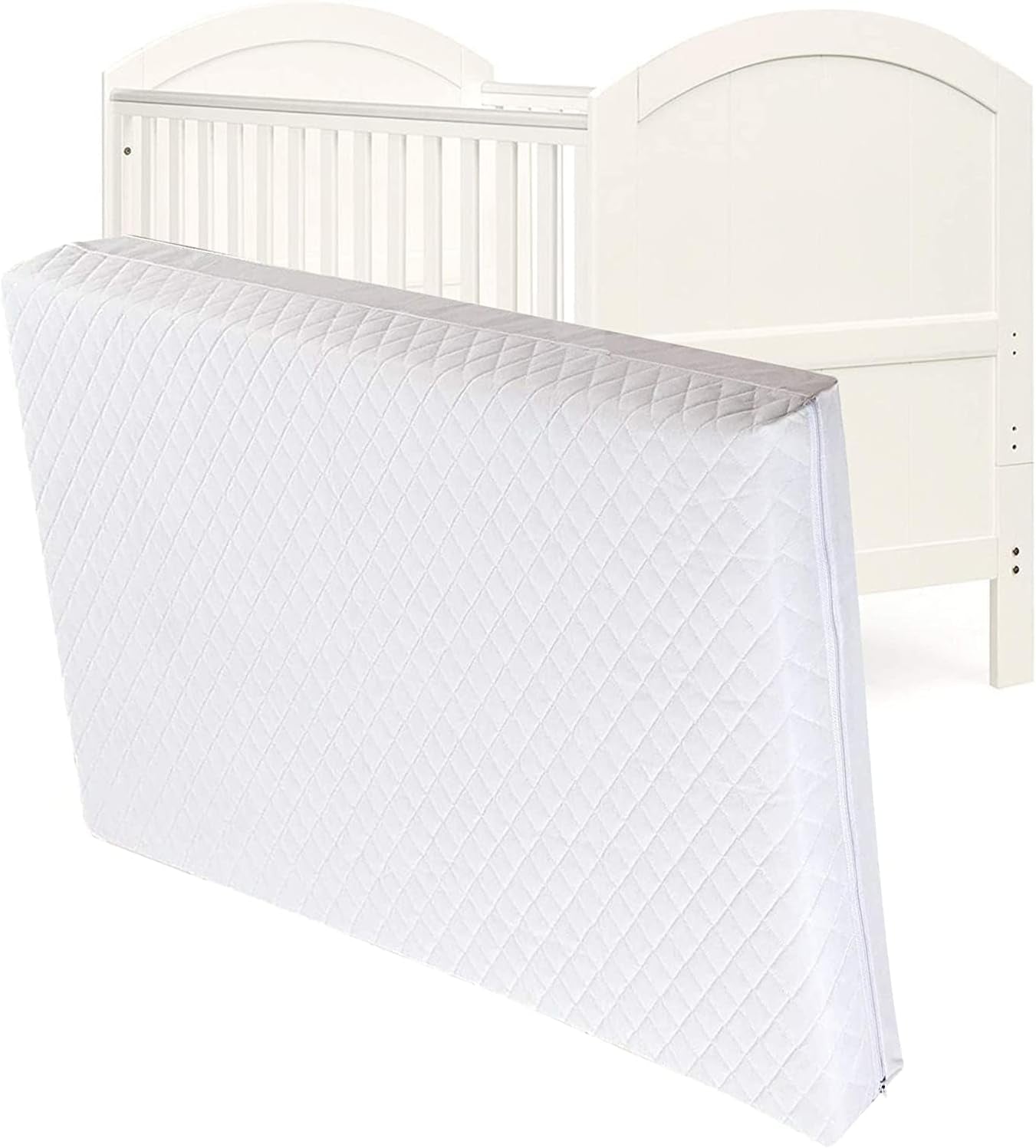 New Baby Travel Cot Foam/Mattress – Quilted Breathable | anti Allergenic | Waterproof Cover for Toddler Pram, Swing, Cradle, Crib or Bassinet - Fits Most Graco/M&P Toddler Cots (95 X 65 X 13 Cm)