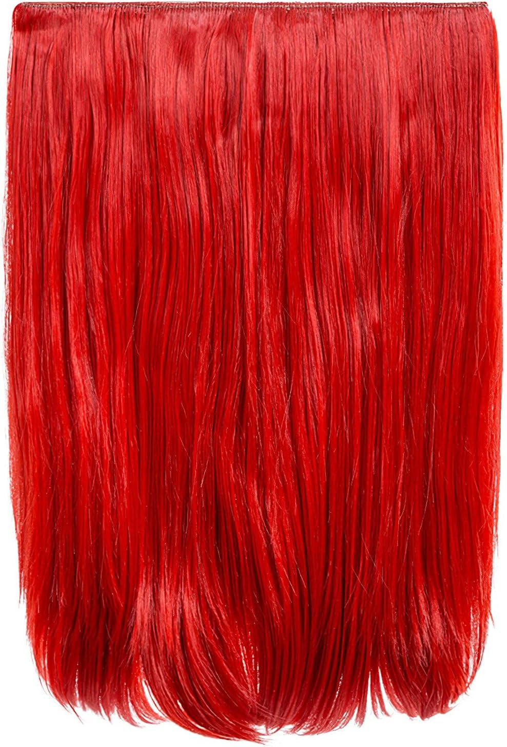 18″ Clip in Thick Straight Hair Extension - Dolce 1 Weft Clip in Heat Resistant Hair Extension - 160Gram, 1 Piece Straight Hair Extension Completely Natural 4 Clips in a Weft (Strawberry Blonde)