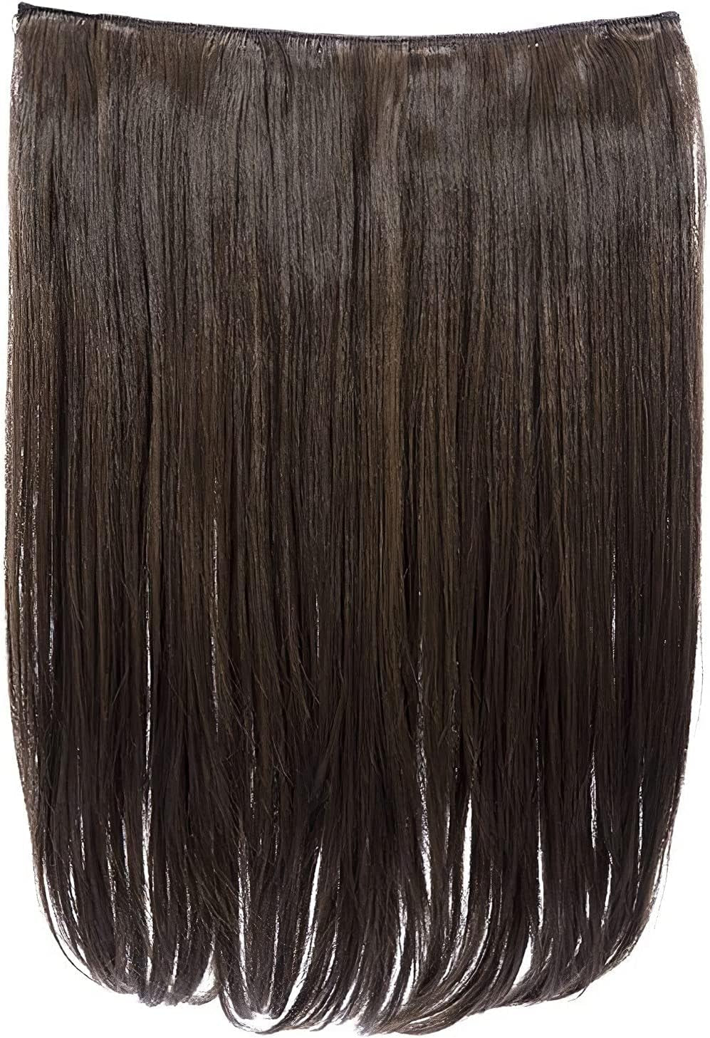 18″ Clip in Thick Straight Hair Extension - Dolce 1 Weft Clip in Heat Resistant Hair Extension - 160Gram, 1 Piece Straight Hair Extension Completely Natural 4 Clips in a Weft (Strawberry Blonde)