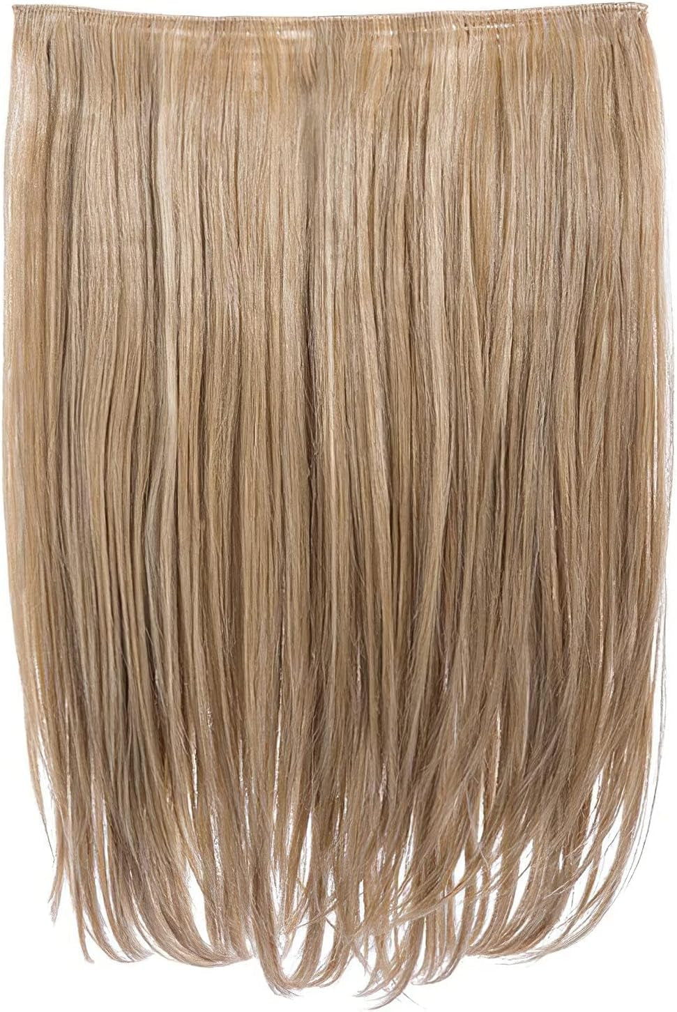 18″ Clip in Thick Straight Hair Extension - Dolce 1 Weft Clip in Heat Resistant Hair Extension - 160Gram, 1 Piece Straight Hair Extension Completely Natural 4 Clips in a Weft (Strawberry Blonde)