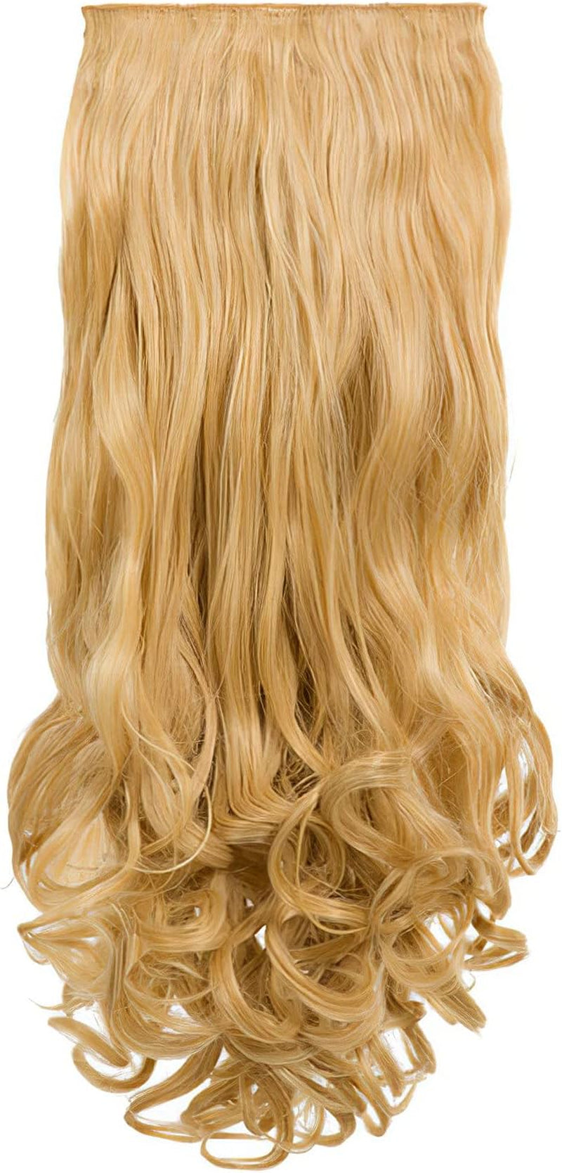 Clip in Thick Curly Hair Extension - 8 Weft Clip in Heat Resistant Hair Extension - Length: 18-20″ Inches - 280 Gram, 8 Piece Long Curly Hair Extension Completely Natural (Plum)