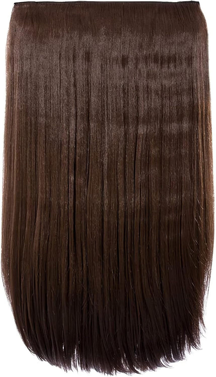 24″ Clip in Thick Hair Extension - Weft Straight 4 Clips in Heat Resistant Hair Extension - 180Gram, 1 Piece Straight Hair Extension 4 Clips in a Weft (Light Blonde)