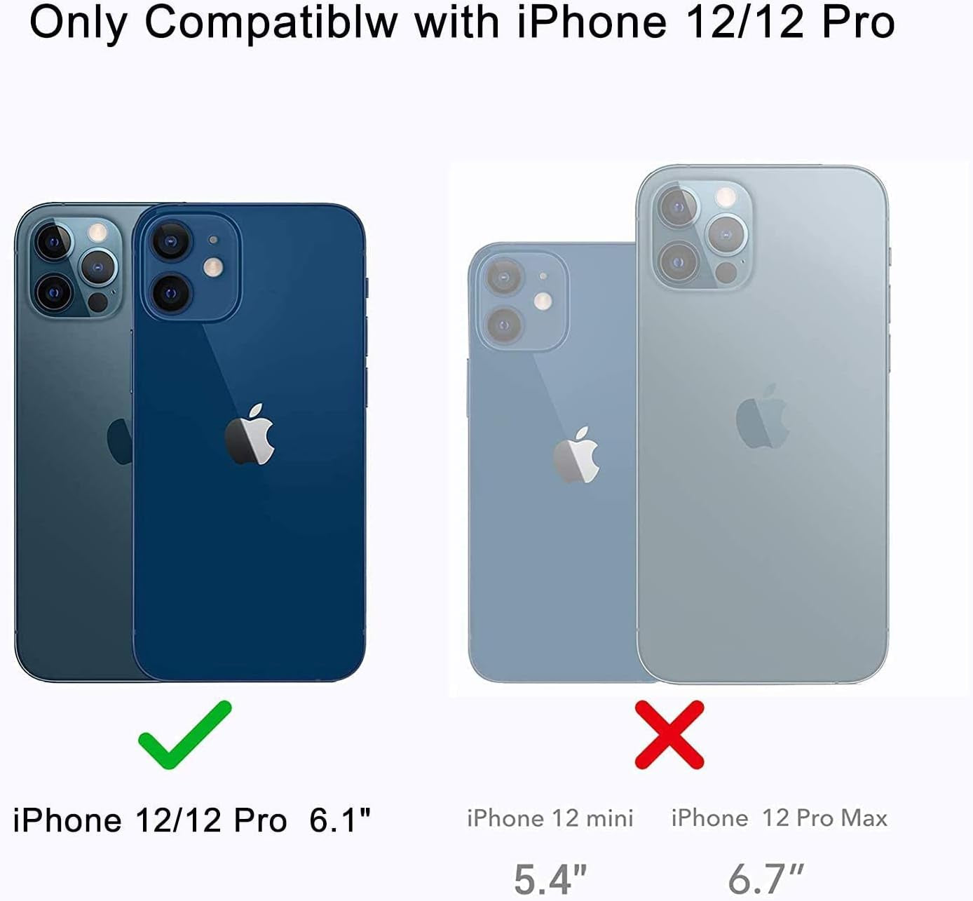 Compatible with Iphone 12 Pro Case 6.1