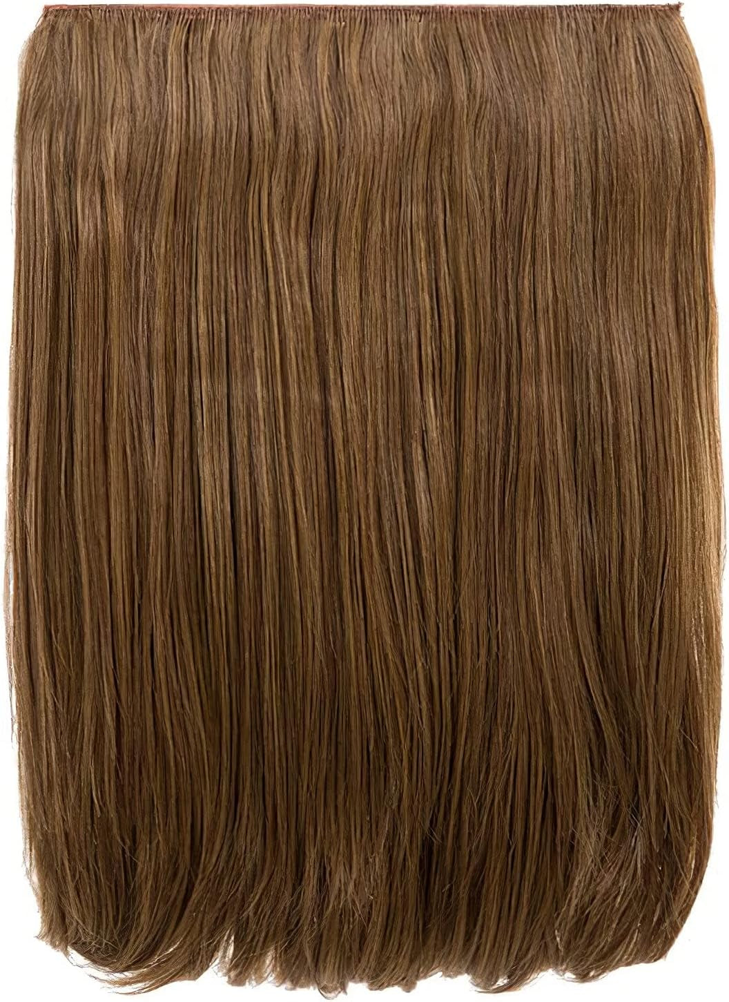 18″ Clip in Thick Straight Hair Extension - Dolce 1 Weft Clip in Heat Resistant Hair Extension - 160Gram, 1 Piece Straight Hair Extension Completely Natural 4 Clips in a Weft (Strawberry Blonde)