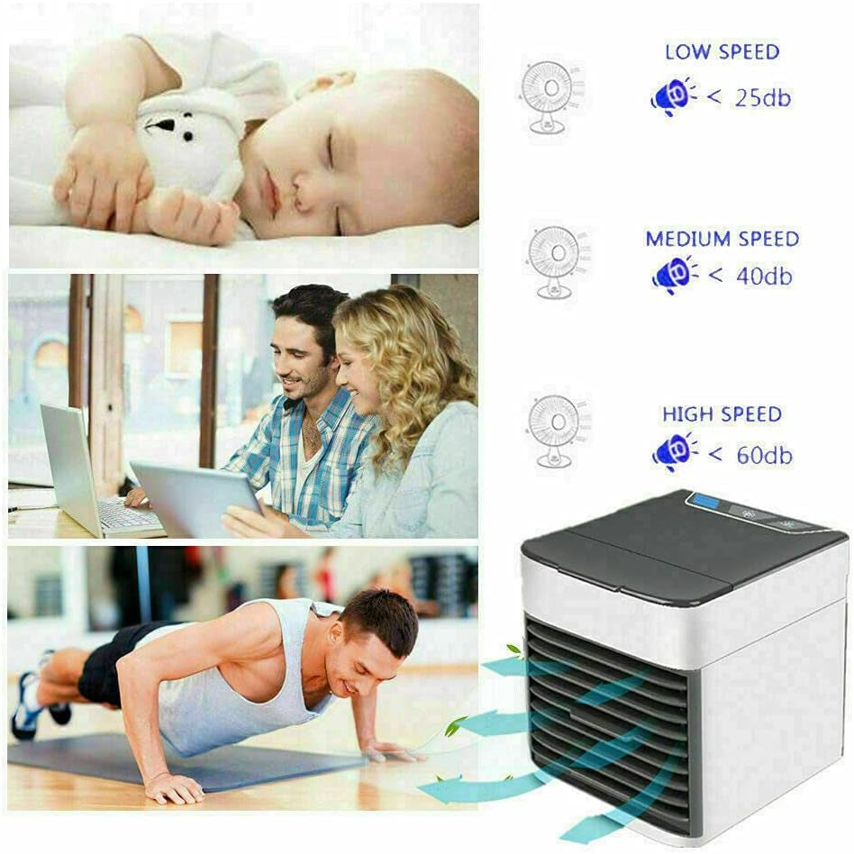 USB Air Conditioner Cooler Fan Chiller Portable Chills Purifies Humidify Summer