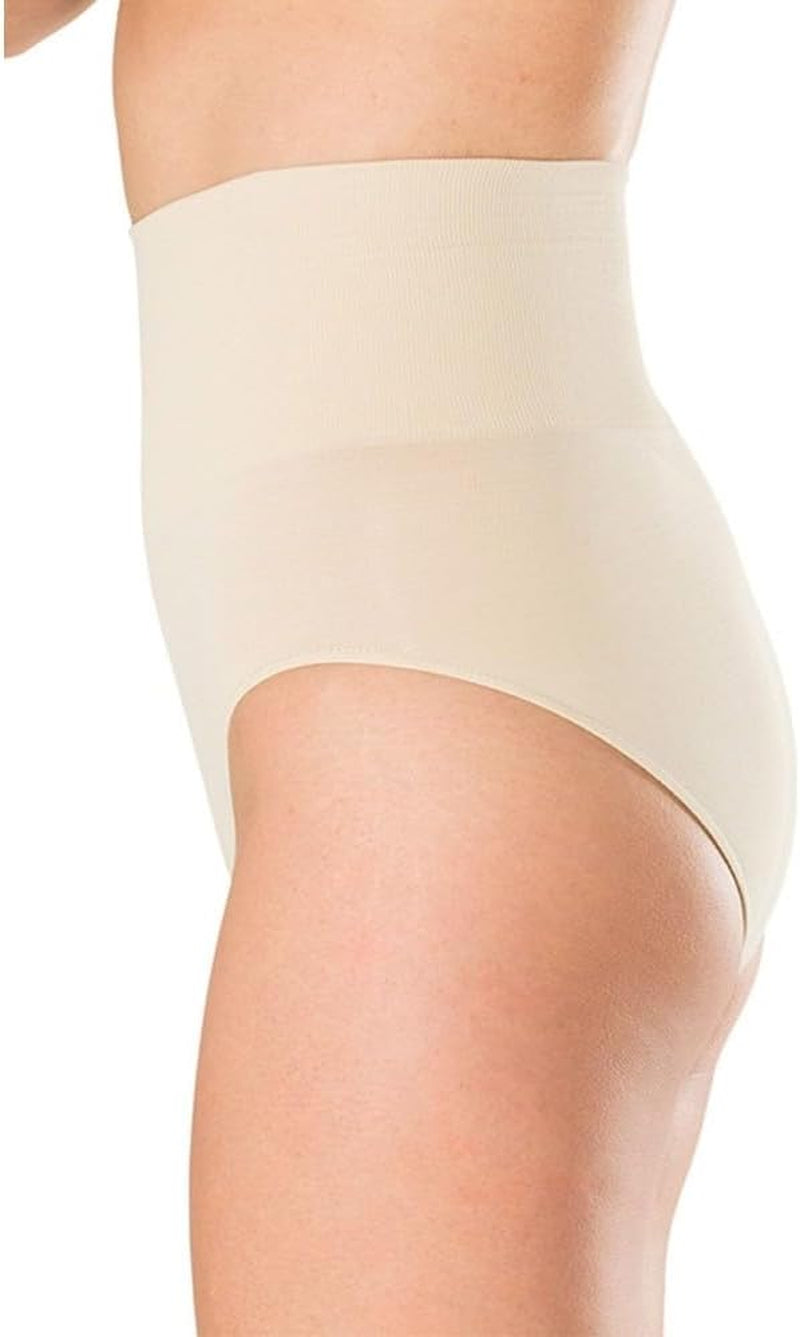 Women'S Shapewear Seamless Brief Ultra Control | Streamline Your Silhouette with Double Thickness Panels | Comfortable Elasticated Edge