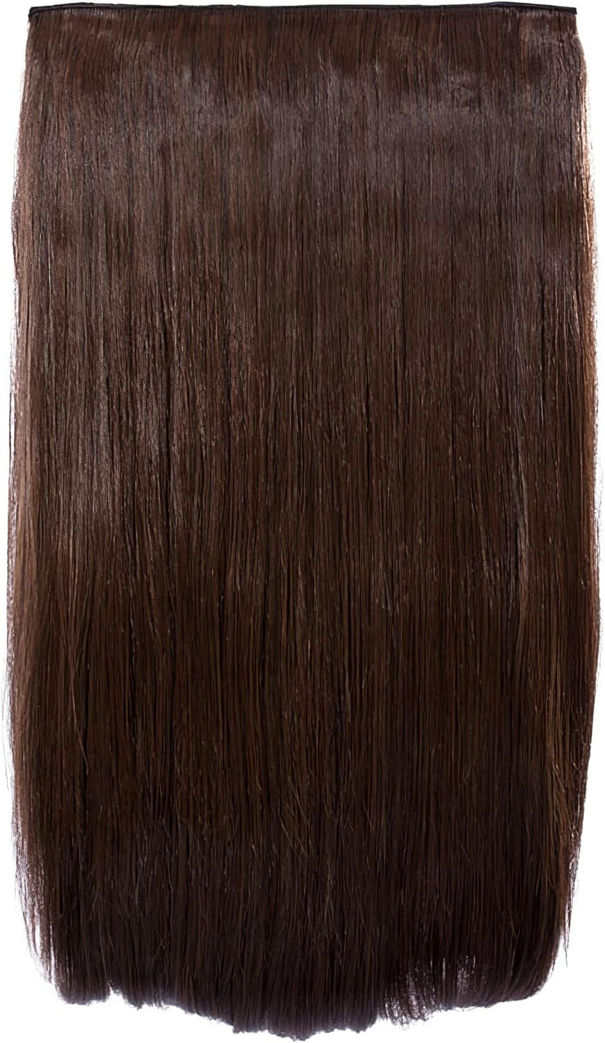 24″ Clip in Thick Hair Extension - Weft Straight 4 Clips in Heat Resistant Hair Extension - 180Gram, 1 Piece Straight Hair Extension 4 Clips in a Weft (Light Blonde)