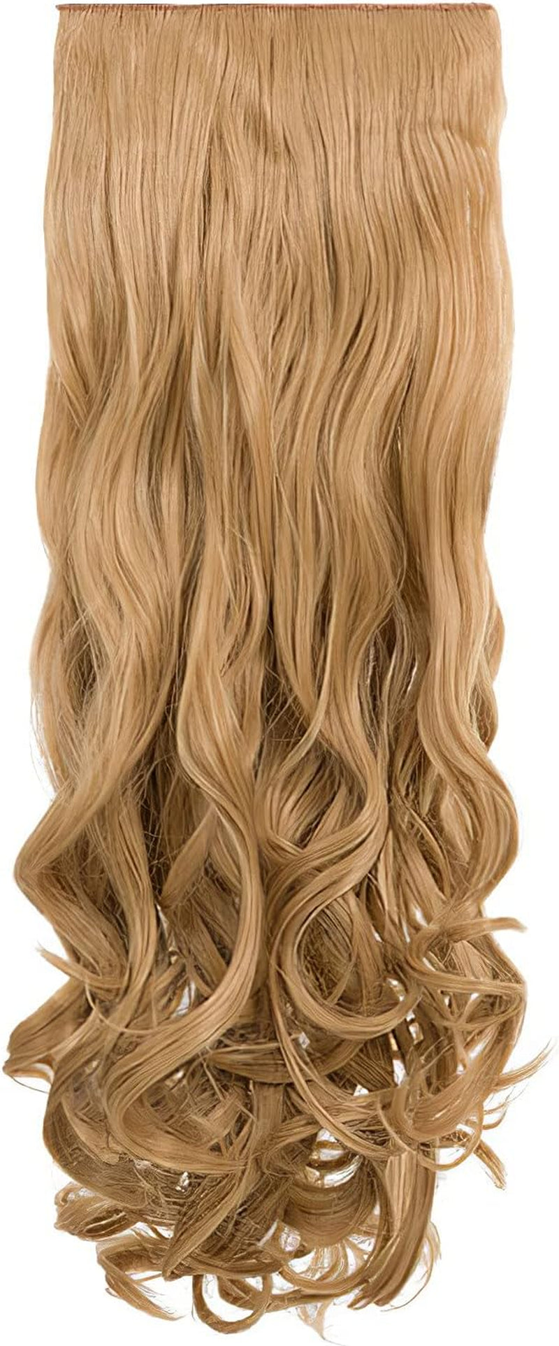 Clip in Thick Curly Hair Extension - 8 Weft Clip in Heat Resistant Hair Extension - Length: 18-20″ Inches - 280 Gram, 8 Piece Long Curly Hair Extension Completely Natural (Plum)