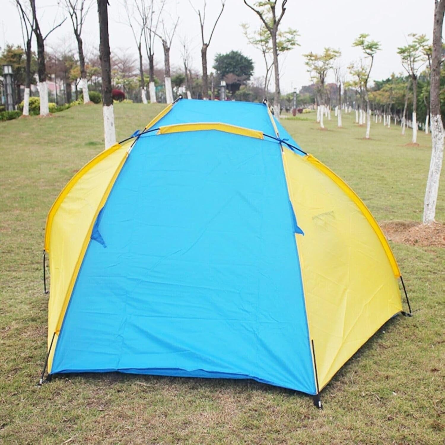 Portable Beach Shelter, Pop up Sun Tent for 2-3 People - Ideal for Outdoor Fun in Garden, Park, Camping, Picnics - Waterproof Canopy Shade with Ground Sheet & Carry Bag