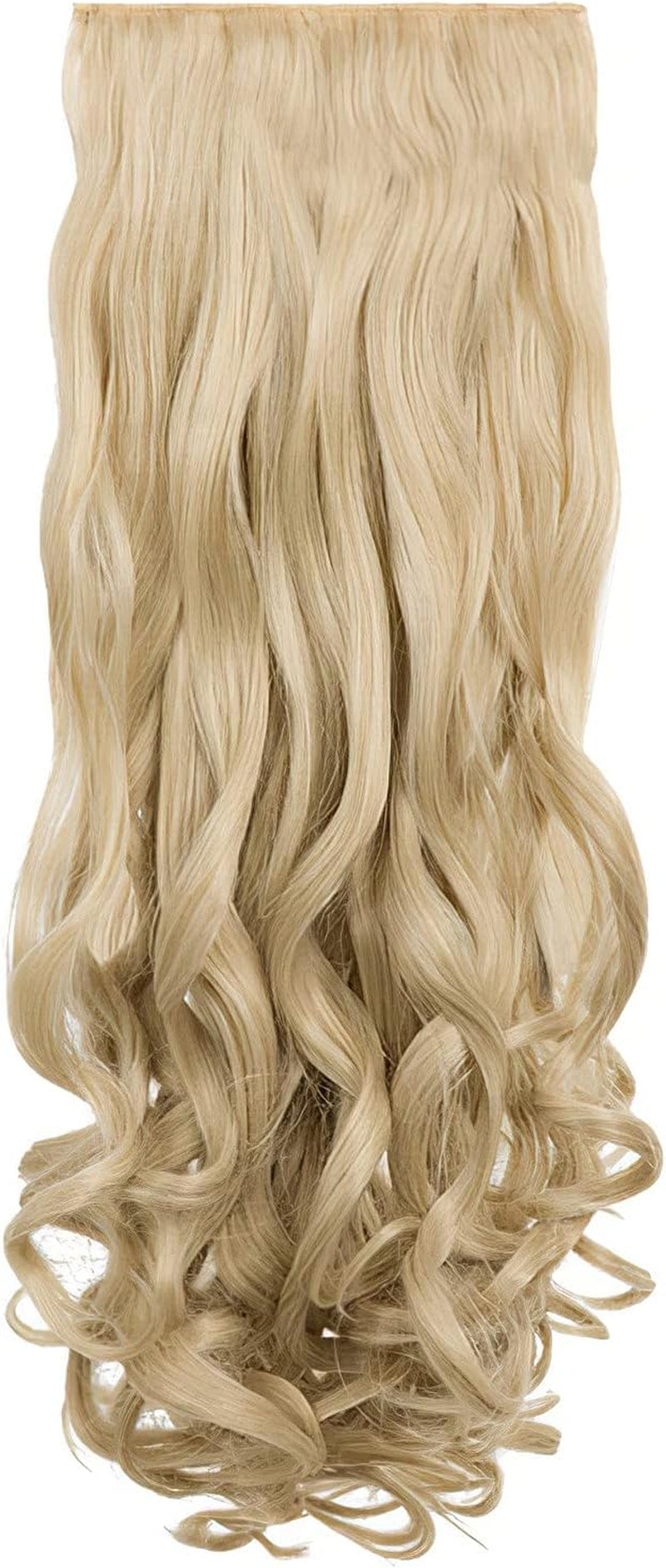 Clip in Thick Curly Hair Extension - 8 Weft Clip in Heat Resistant Hair Extension - Length: 18-20″ Inches - 280 Gram, 8 Piece Long Curly Hair Extension Completely Natural (Plum)