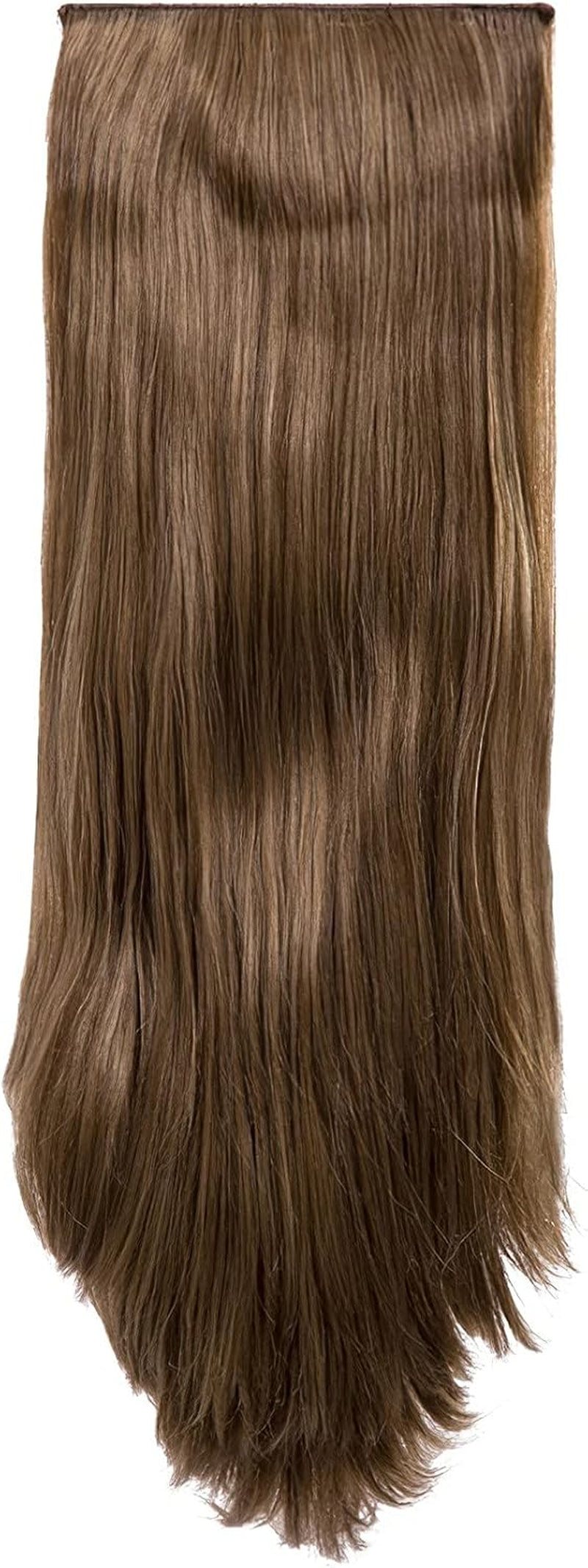 Clip in Thick Straight Hair Extension - 8 Weft Clip in Heat Resistant Hair Extension - Length: 20″ Inches - 300 Gram, 8 Pieces Long Straight Hair Extension Completely Natural (Black Cherry)