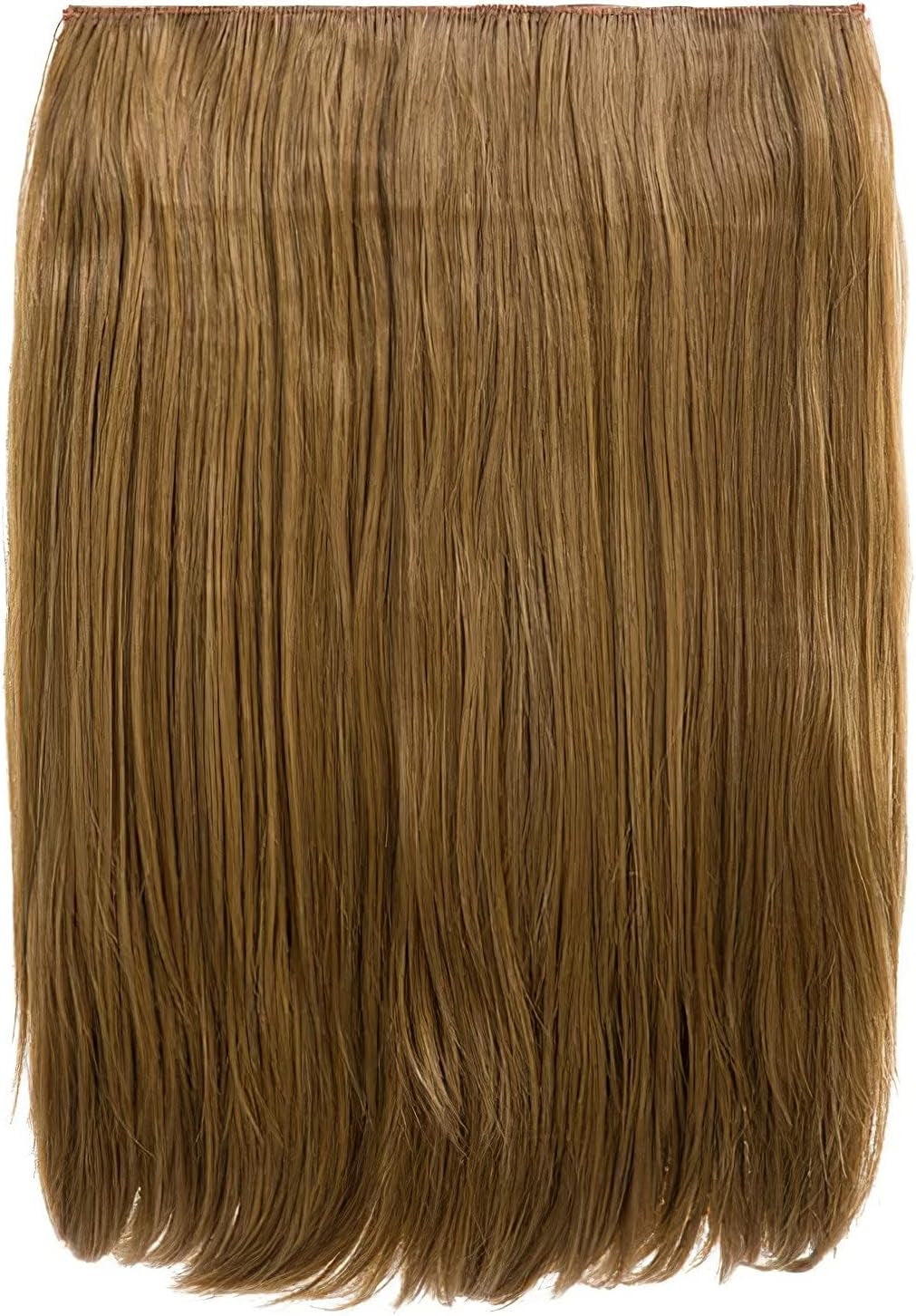 18″ Clip in Thick Straight Hair Extension - Dolce 1 Weft Clip in Heat Resistant Hair Extension - 160Gram, 1 Piece Straight Hair Extension Completely Natural 4 Clips in a Weft (Strawberry Blonde)