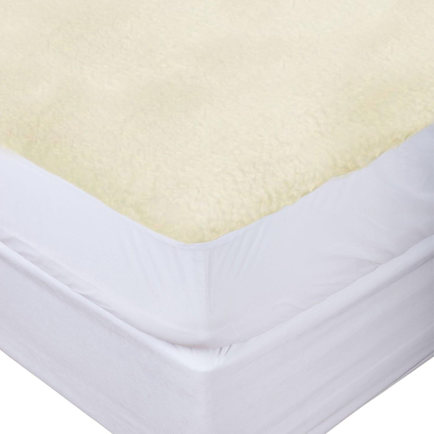 MATTRESS PROTECTOR FLEECE UNDERBLANKET LUXURY EXTRA DEEP FITTED BED COVER (DOUBLE) by