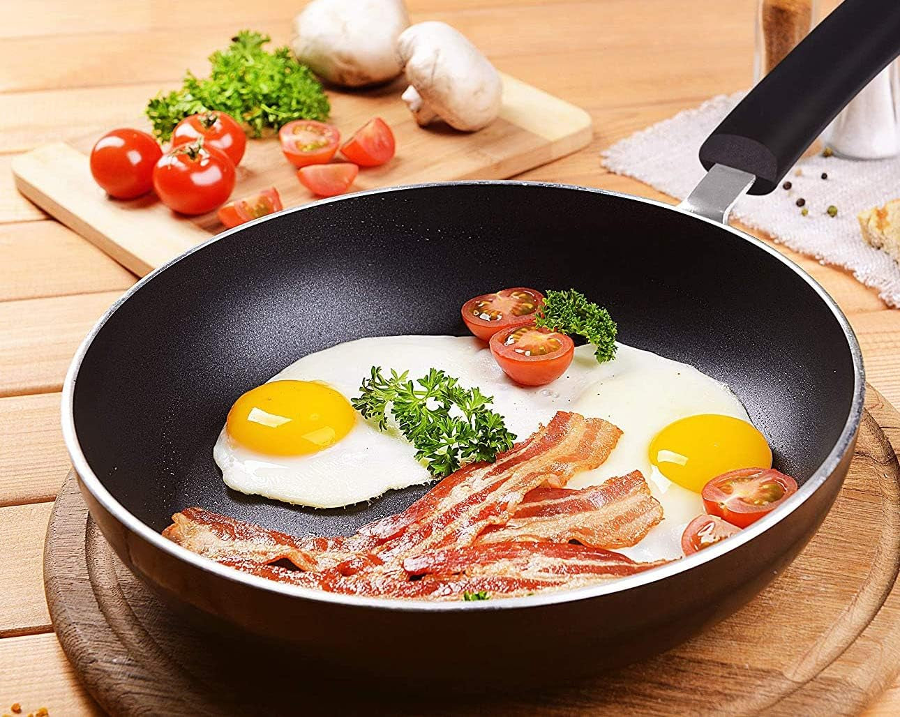 Non Stick Aluminium Frying Pan Frypan – Premium Non Stick Frying Pans – Aluminium Cookware (28 Cm)