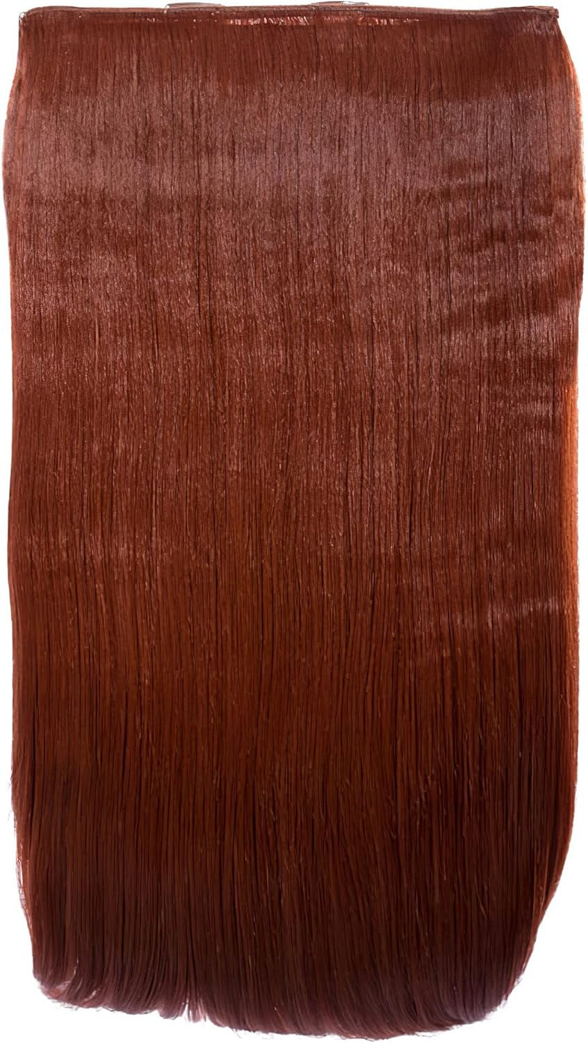 24″ Clip in Thick Hair Extension - Weft Straight 4 Clips in Heat Resistant Hair Extension - 180Gram, 1 Piece Straight Hair Extension 4 Clips in a Weft (Light Blonde)