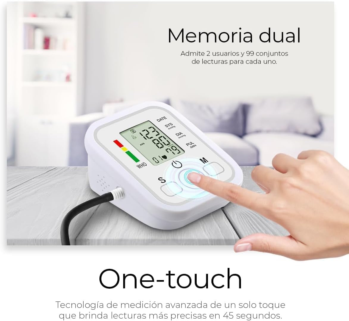 CE Approved Automatic Blood Pressure Monitor Kit for Home Use. Includes Upper Arm BP Machine, Heart Rate Monitor & Irregular Heartbeat Detection. Easy, Accurate, Reliable