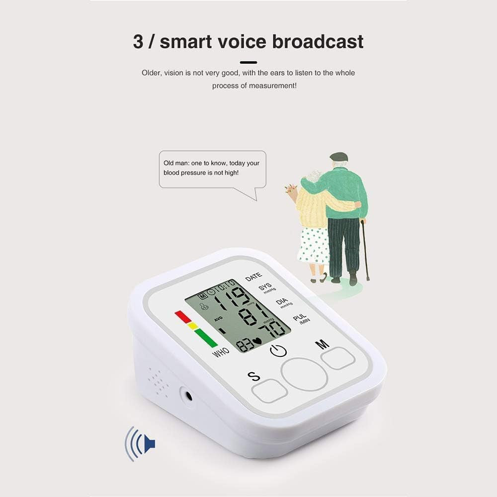 CE Approved Automatic Blood Pressure Monitor Kit for Home Use. Includes Upper Arm BP Machine, Heart Rate Monitor & Irregular Heartbeat Detection. Easy, Accurate, Reliable