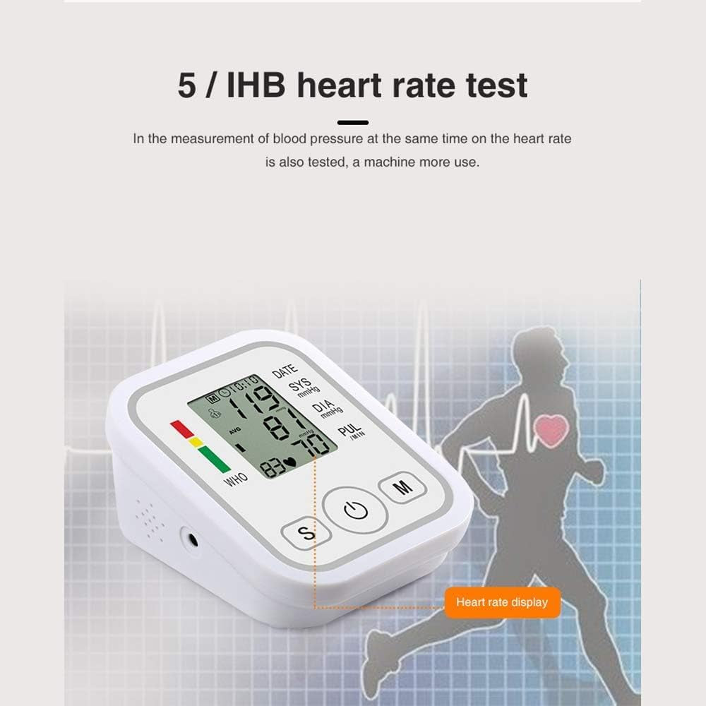 CE Approved Automatic Blood Pressure Monitor Kit for Home Use. Includes Upper Arm BP Machine, Heart Rate Monitor & Irregular Heartbeat Detection. Easy, Accurate, Reliable