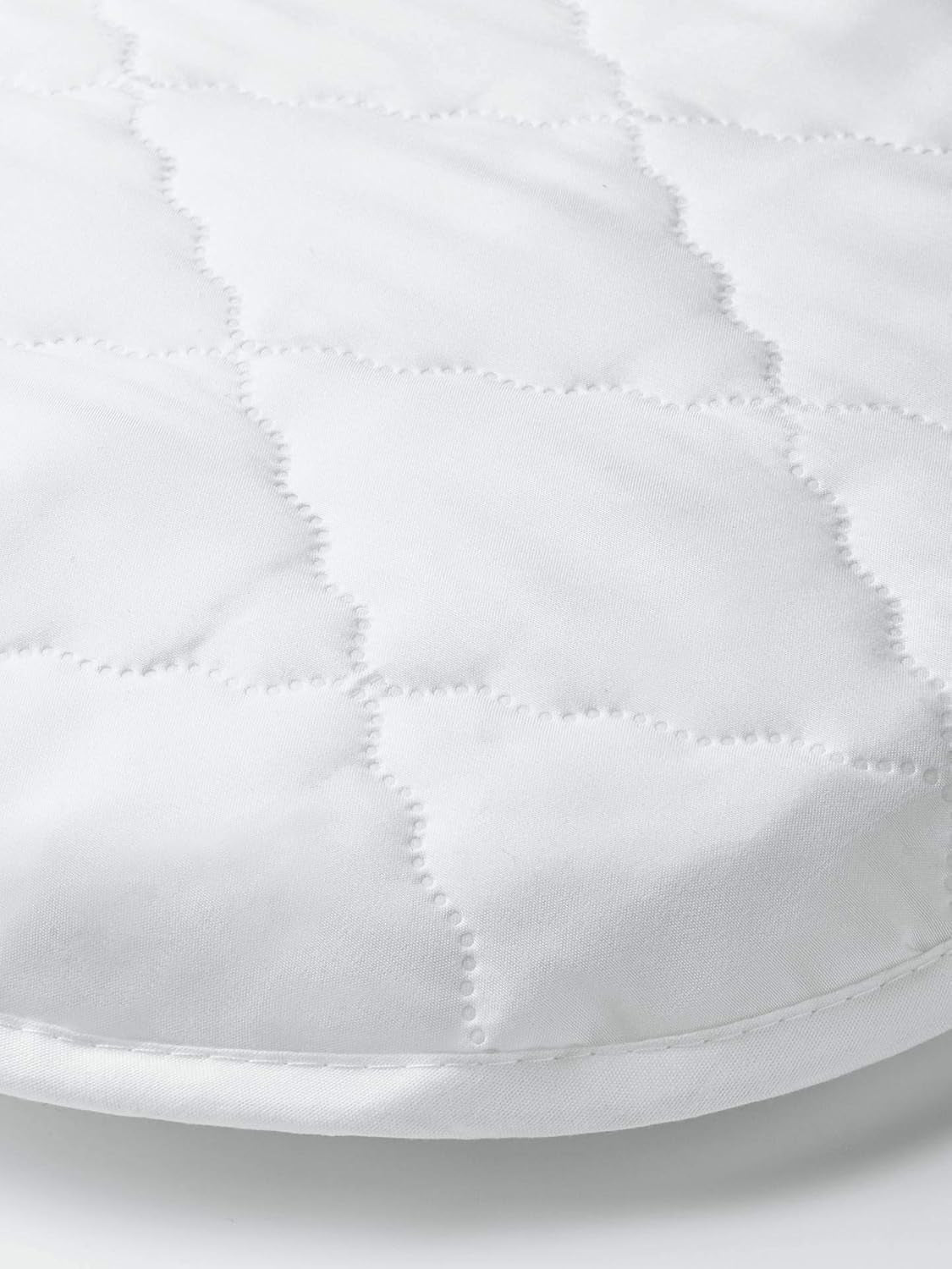 Baby Moses Basket Foam Mattress Microfiber Fits Mamas & Papas and Mothercare Pram Crib Mattress Oval Shaped Washable Quilted Cover Made in UK (66 X 28 X 4)