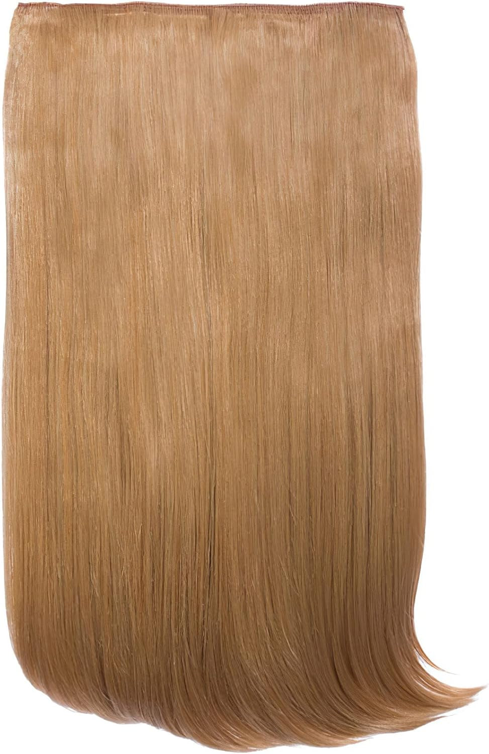 24″ Clip in Thick Hair Extension - Weft Straight 4 Clips in Heat Resistant Hair Extension - 180Gram, 1 Piece Straight Hair Extension 4 Clips in a Weft (Light Blonde)