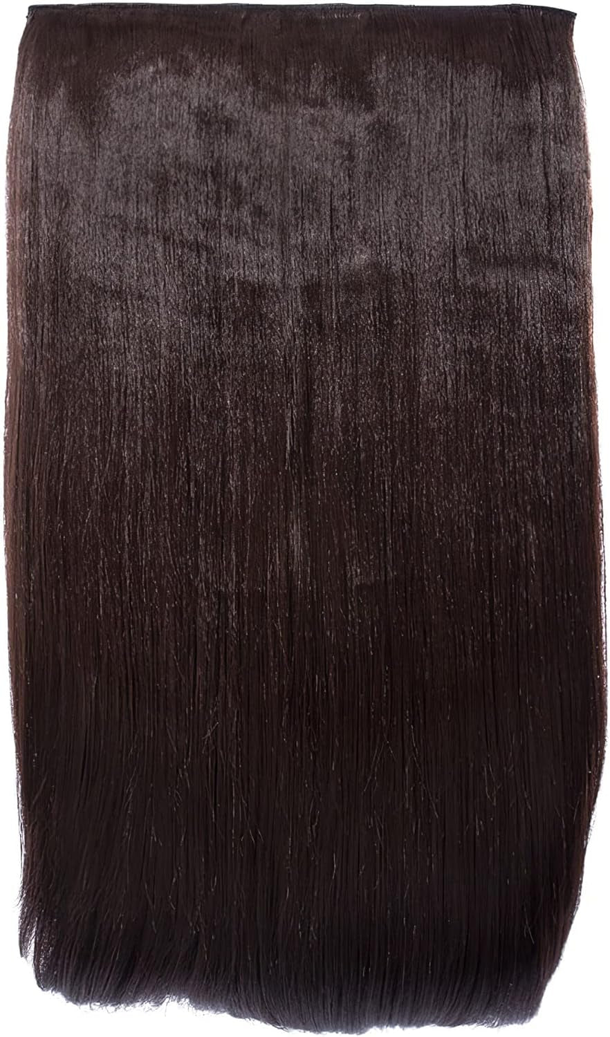 24″ Clip in Thick Hair Extension - Weft Straight 4 Clips in Heat Resistant Hair Extension - 180Gram, 1 Piece Straight Hair Extension 4 Clips in a Weft (Light Blonde)